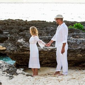 Boho white beautiful beach 🏝️ dress. Size Small.